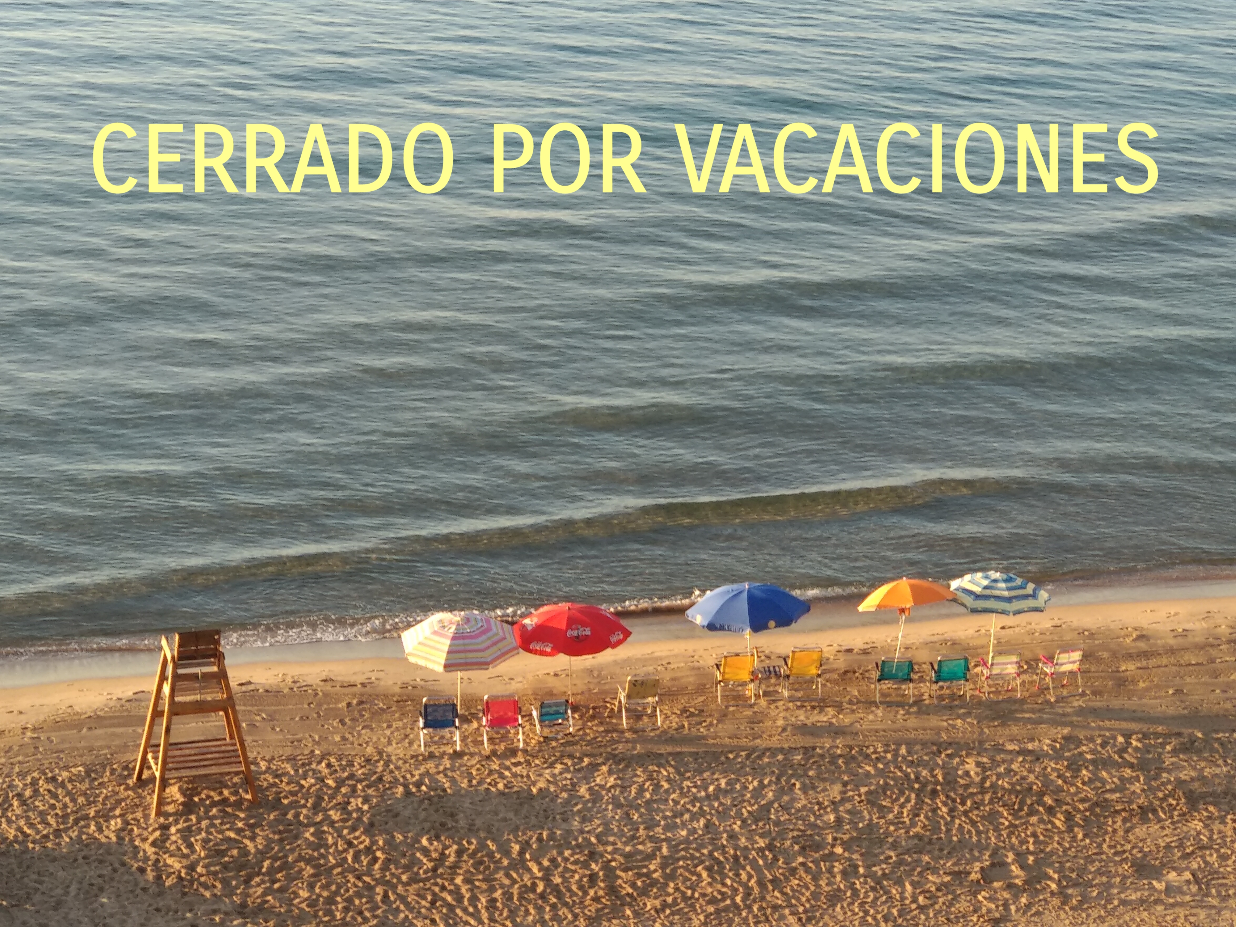 Foto CERRADO POR VACACIONES