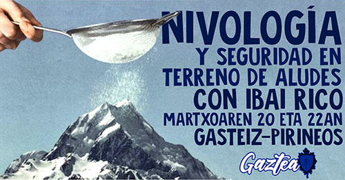 Foto  NIVOLOGÍA Y SEGURIDAD EN TERRENO DE ALUDES