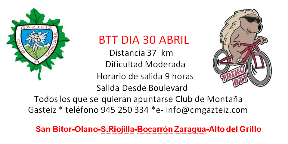  San Bitor-Olano - 37k m-Moderada