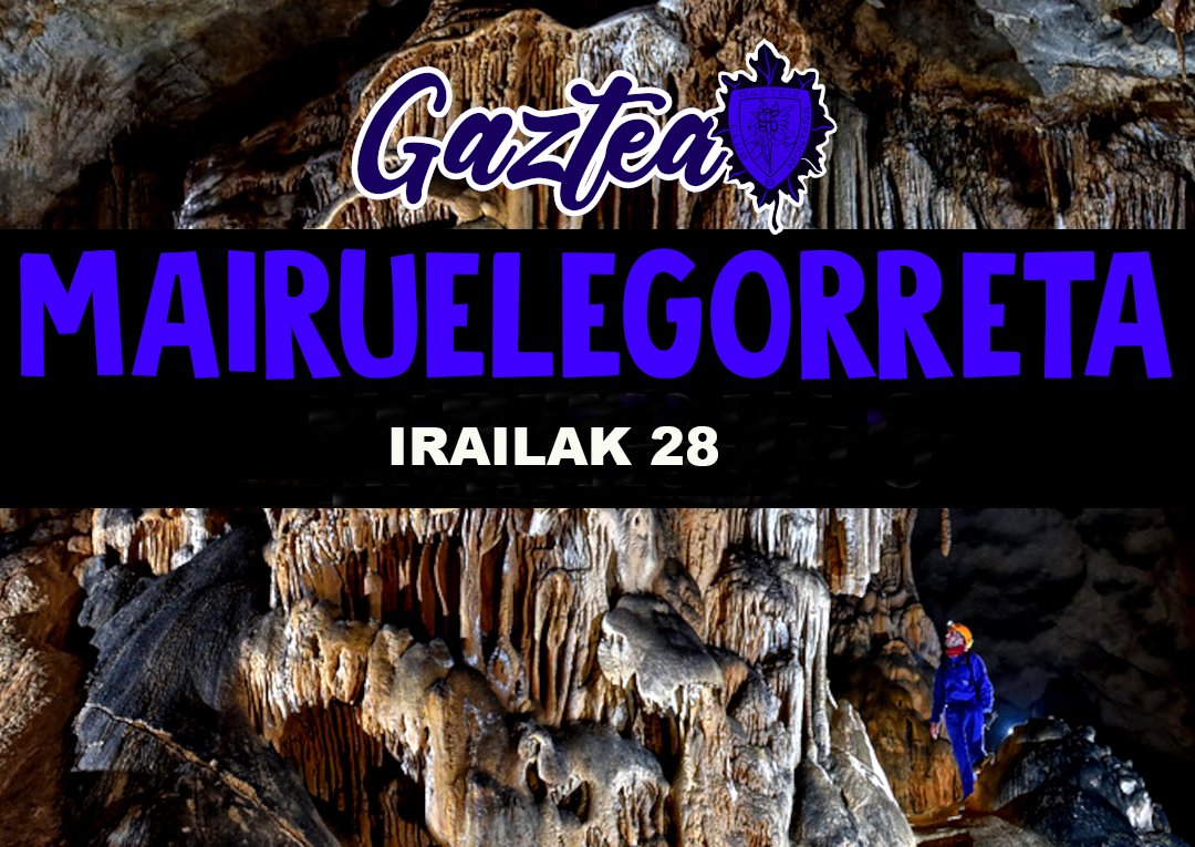 Foto Gazteak-  Espeleología en Mairulegorreta