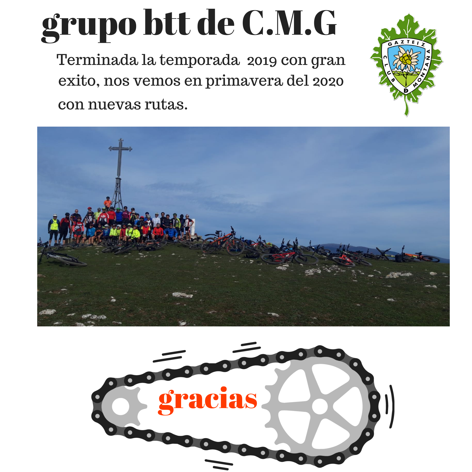 Foto Grupo BTT de C.M.G