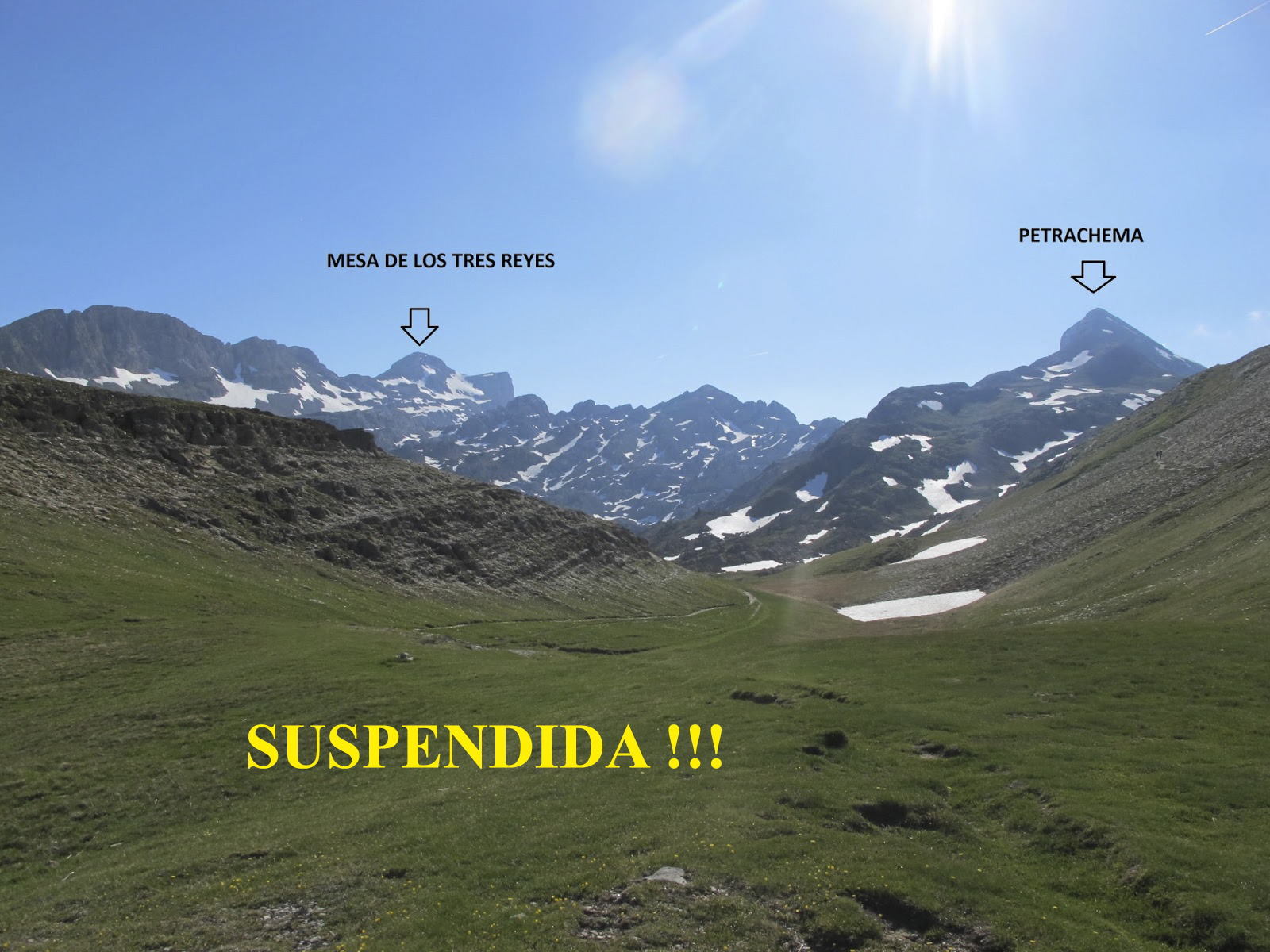 FIN DE SEMANA del 13 al 14 de mayo: Refugio de Linza Mesa de los Tres Reyes (2.428 m) Petrechema (2.377 m) - Acherito (2.374 m)