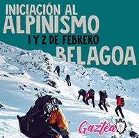 Iniciación al  alpinismo en Belagoa