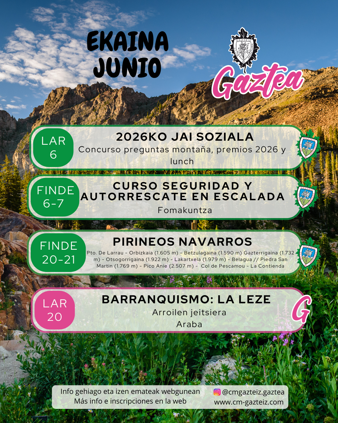 Foto Gaztea: Actividades de junio