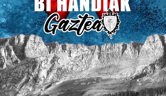 Foto Gaztea: Bi urte- Bi handiak 1,2 y 3 de mayo
Inscripciones: Del 13 de abril a las 00:01(hasta completar plazas)