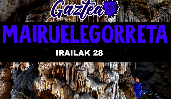 Foto Gazteak-  Espeleología en Mairulegorreta
